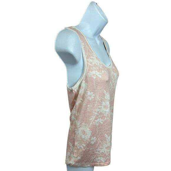 Lucky Brand Pink Rose Floral Tank Top Size Small Sleeveless Blouse Casual - Picture 3 of 6